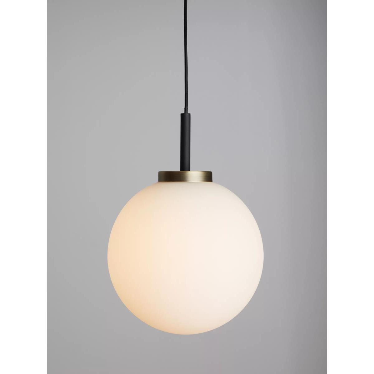 John Lewis & Partners Matinee Globe Ceiling Light, Black/Brass – image 3
