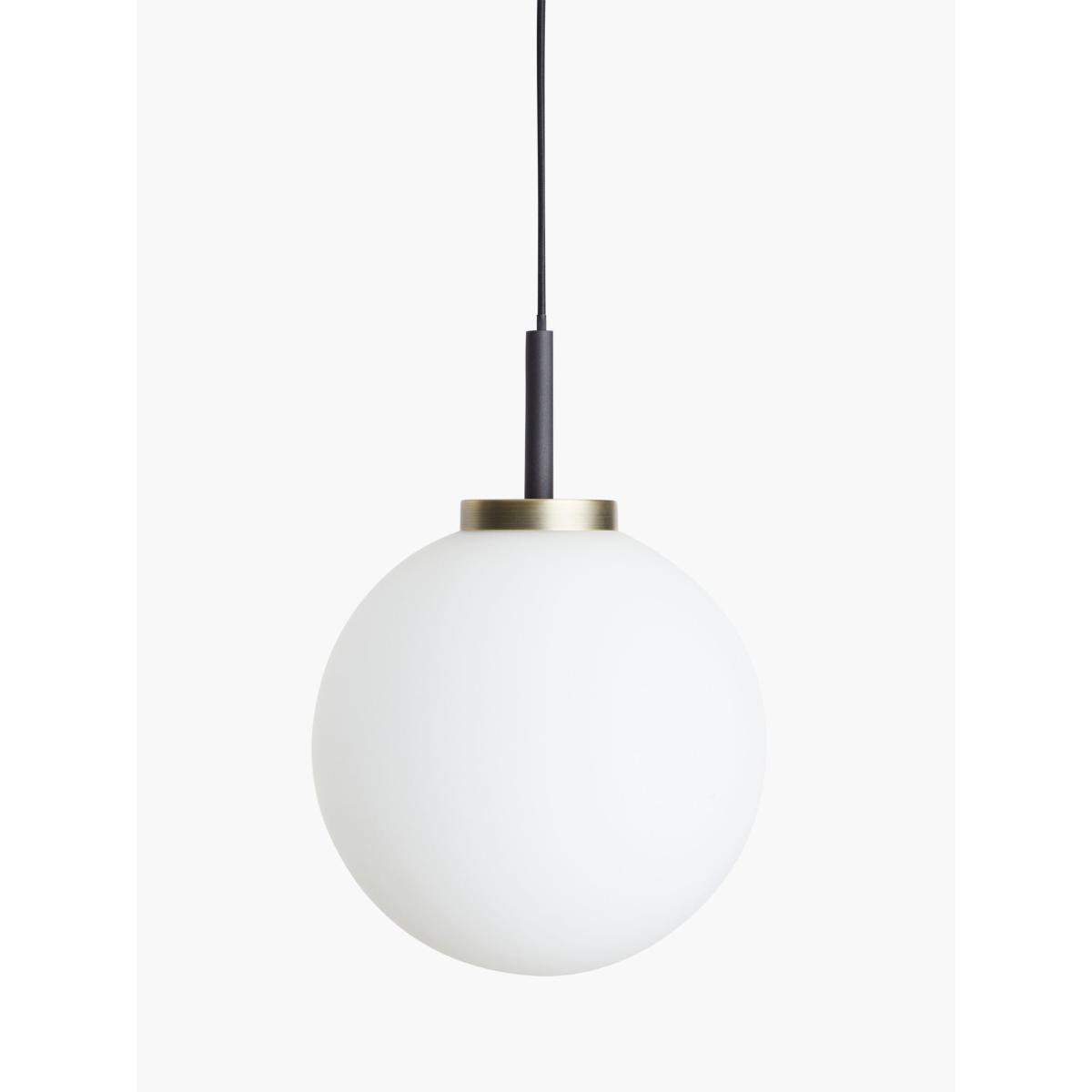 John Lewis & Partners Matinee Globe Ceiling Light, Black/Brass – image 4