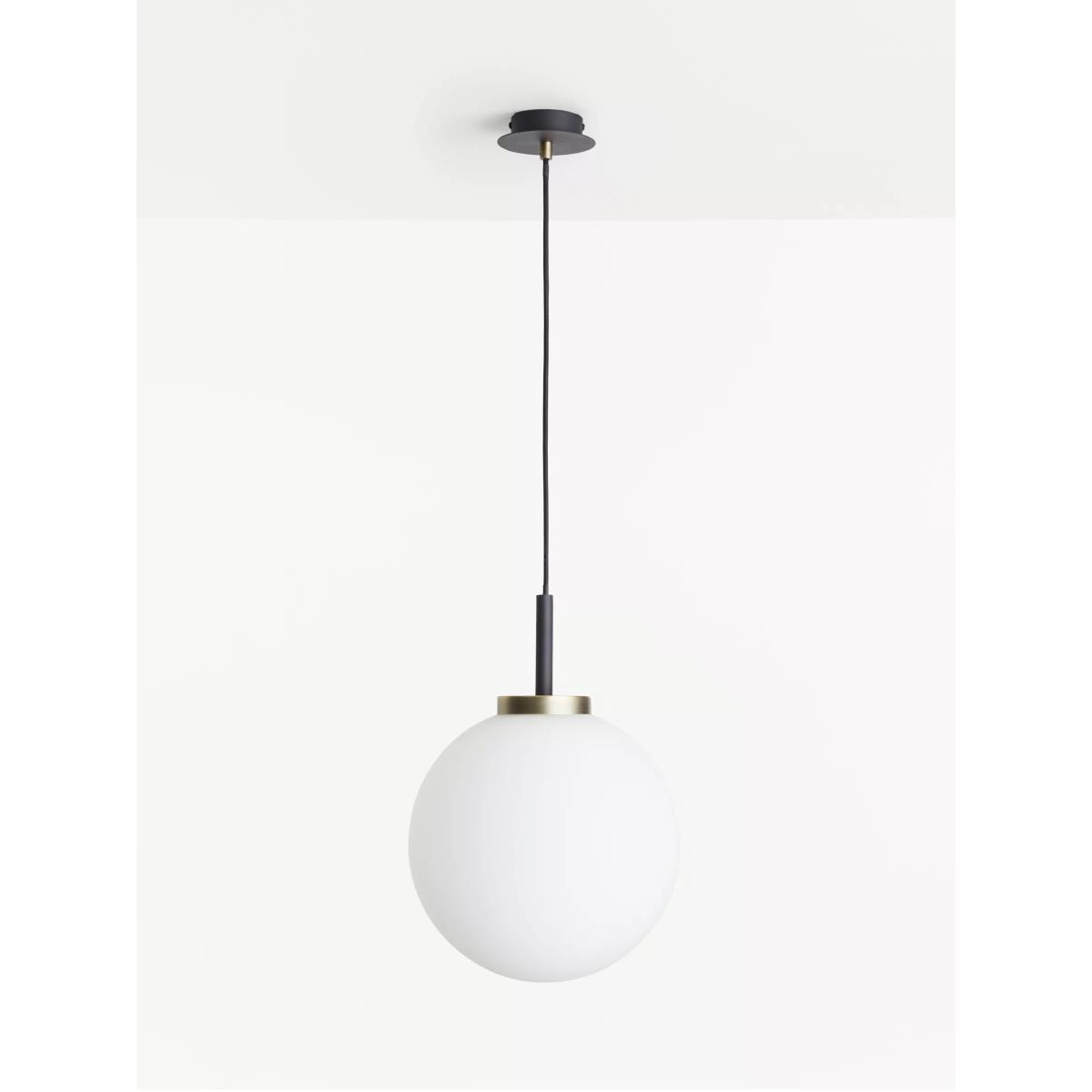 John Lewis & Partners Matinee Globe Ceiling Light, Black/Brass – image 5