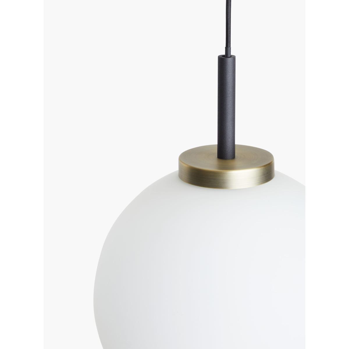 John Lewis & Partners Matinee Globe Ceiling Light, Black/Brass – image 6
