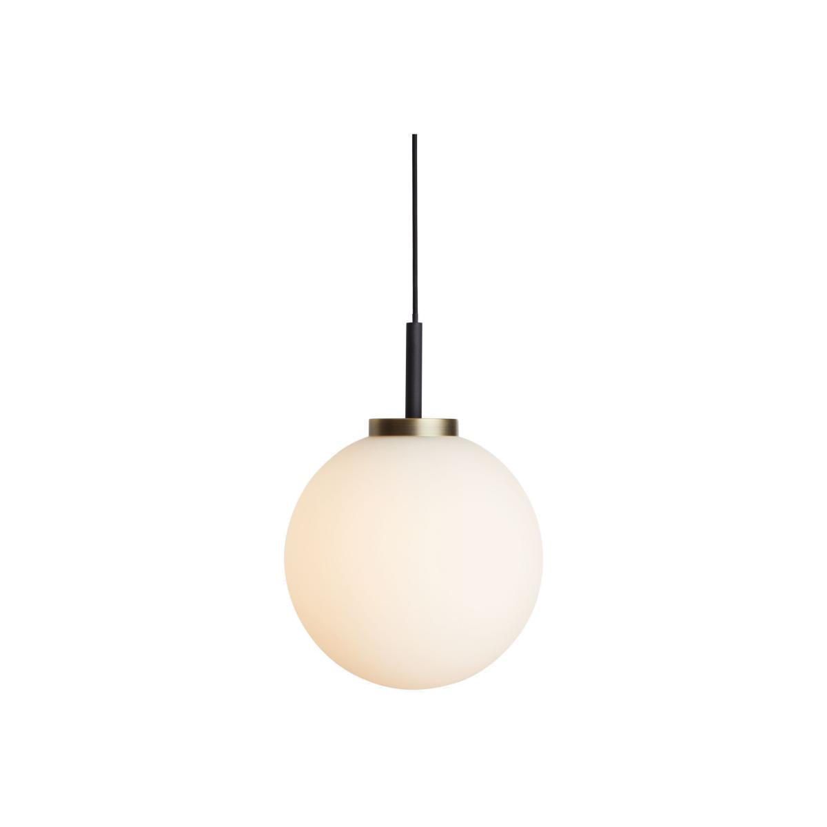 John Lewis & Partners Matinee Globe Ceiling Light, Black/Brass – image 1