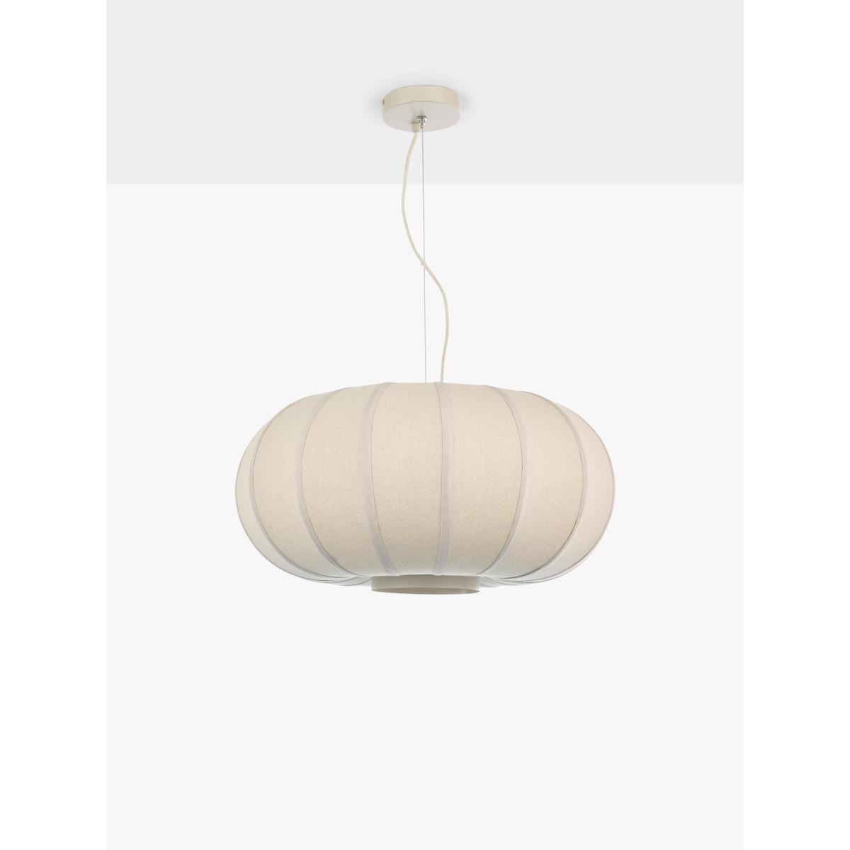 John Lewis Pumpkin Pendant Ceiling Light, Oatmeal/Grey – image 2