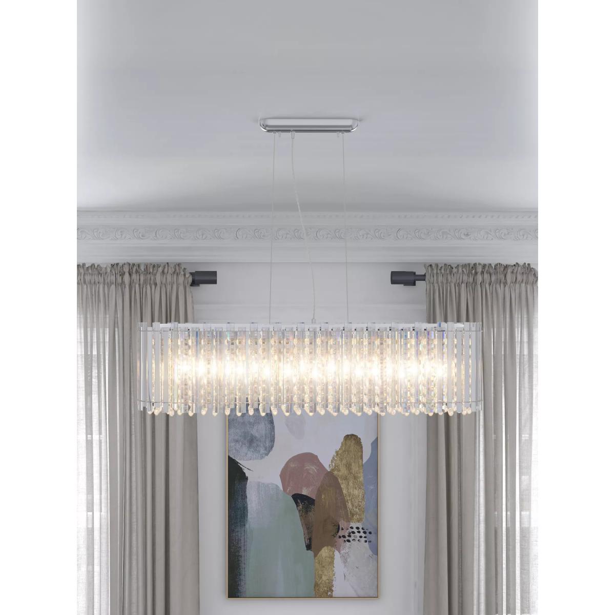 John Lewis & Partners Dazzle Crystal Bar Ceiling Light, Clear – image 2