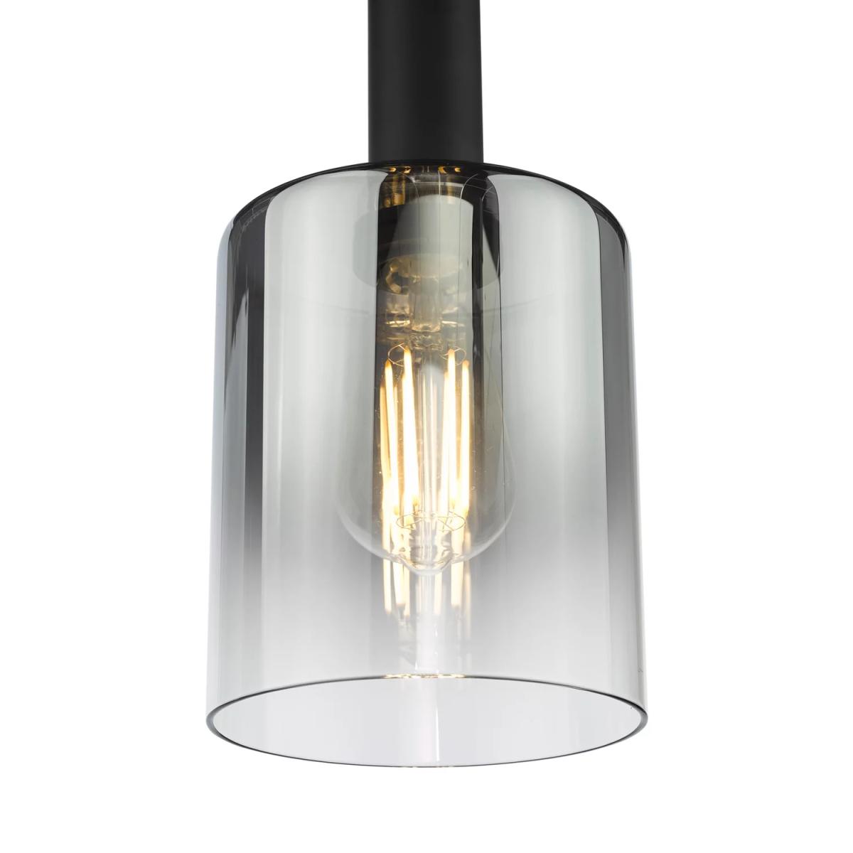 Där Savannah Pendant Ceiling Light, Black/Smoked – image 3