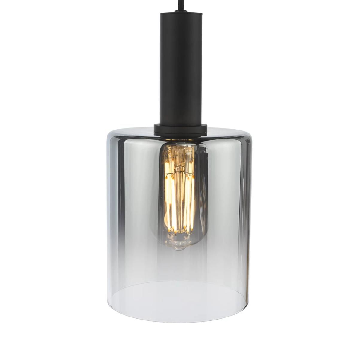 Där Savannah Pendant Ceiling Light, Black/Smoked – image 4