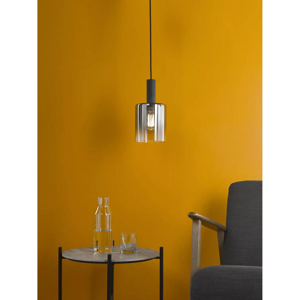 Där Savannah Pendant Ceiling Light, Black/Smoked – image 6