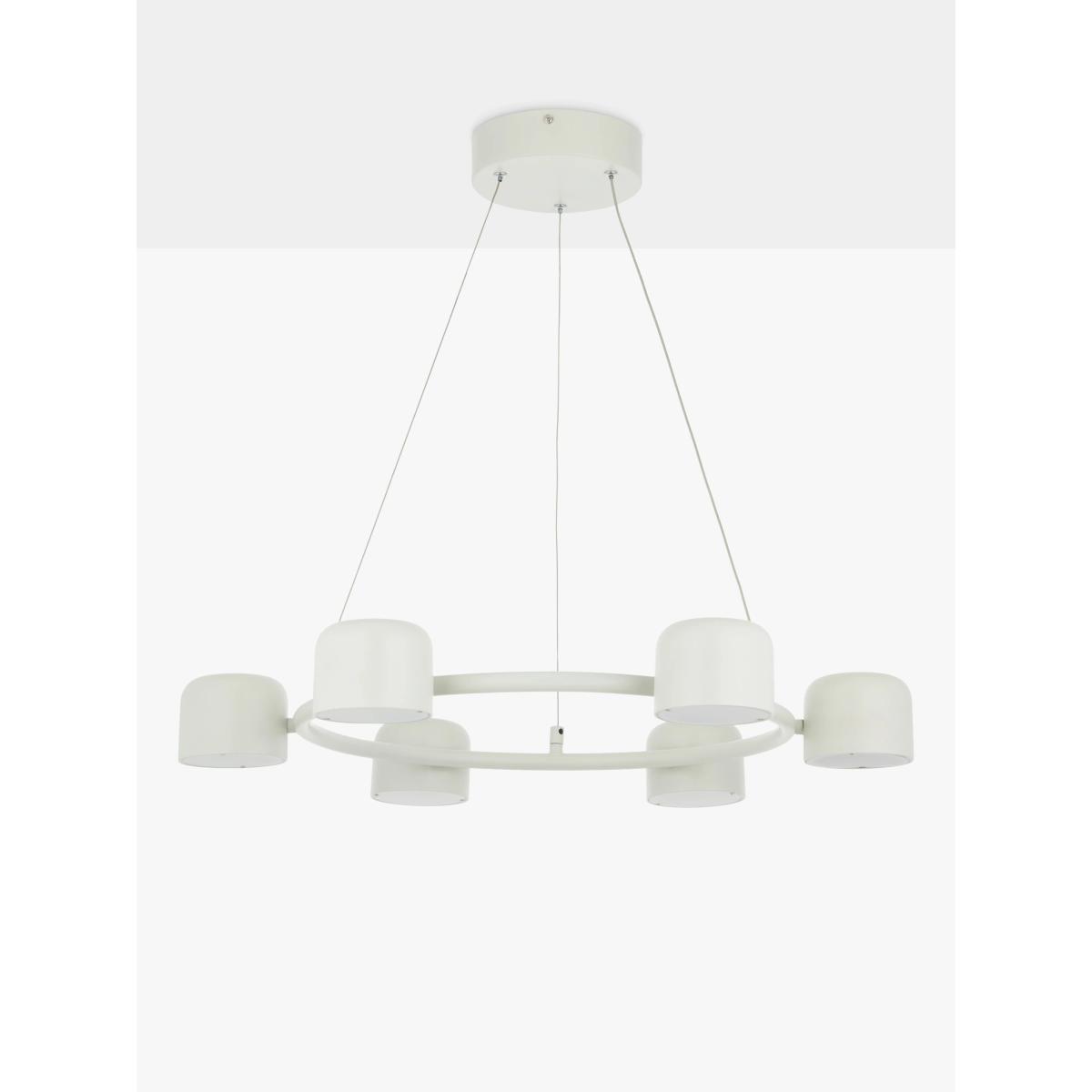 John Lewis Pivot LED Hoop Pendant Ceiling Light, Greige – image 2