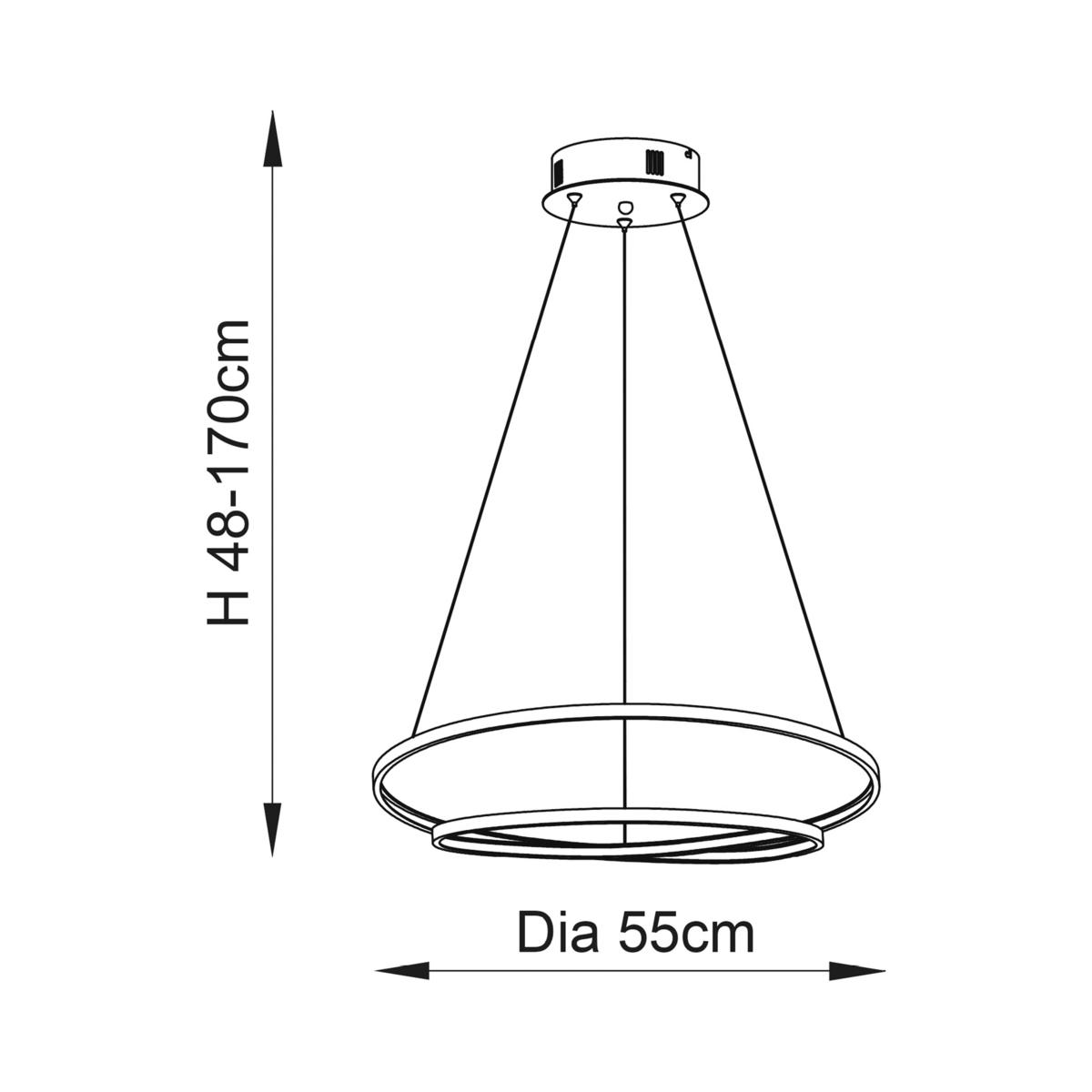 Bay Lighting Marcella Pendant Ceiling Light, Gold – image 6