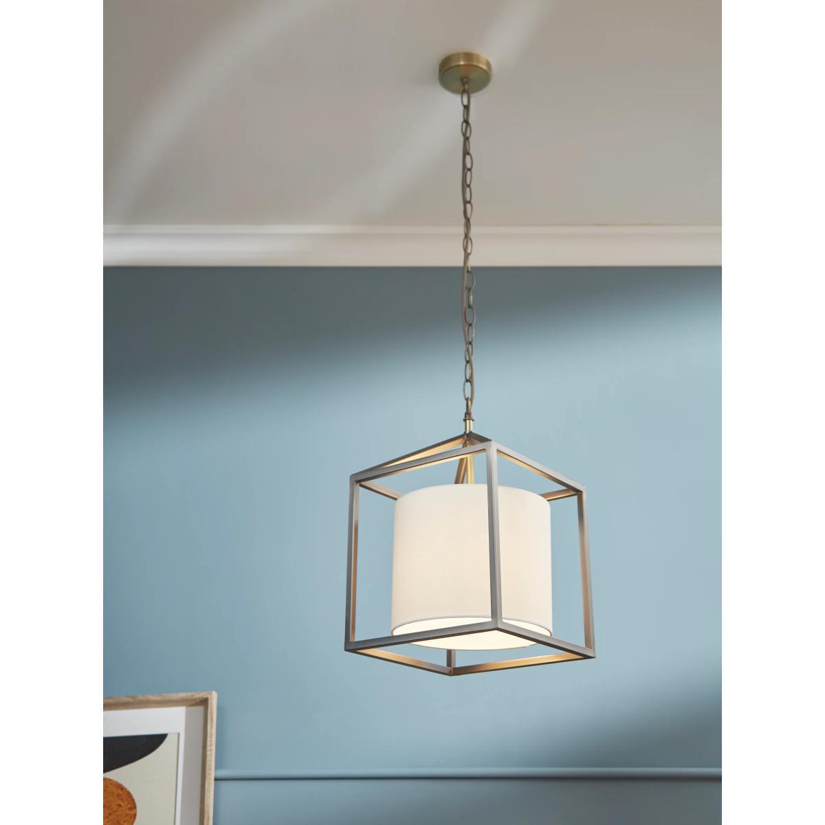John Lewis & Partners Boundary Ceiling Light, Brass/Pewter – image 2