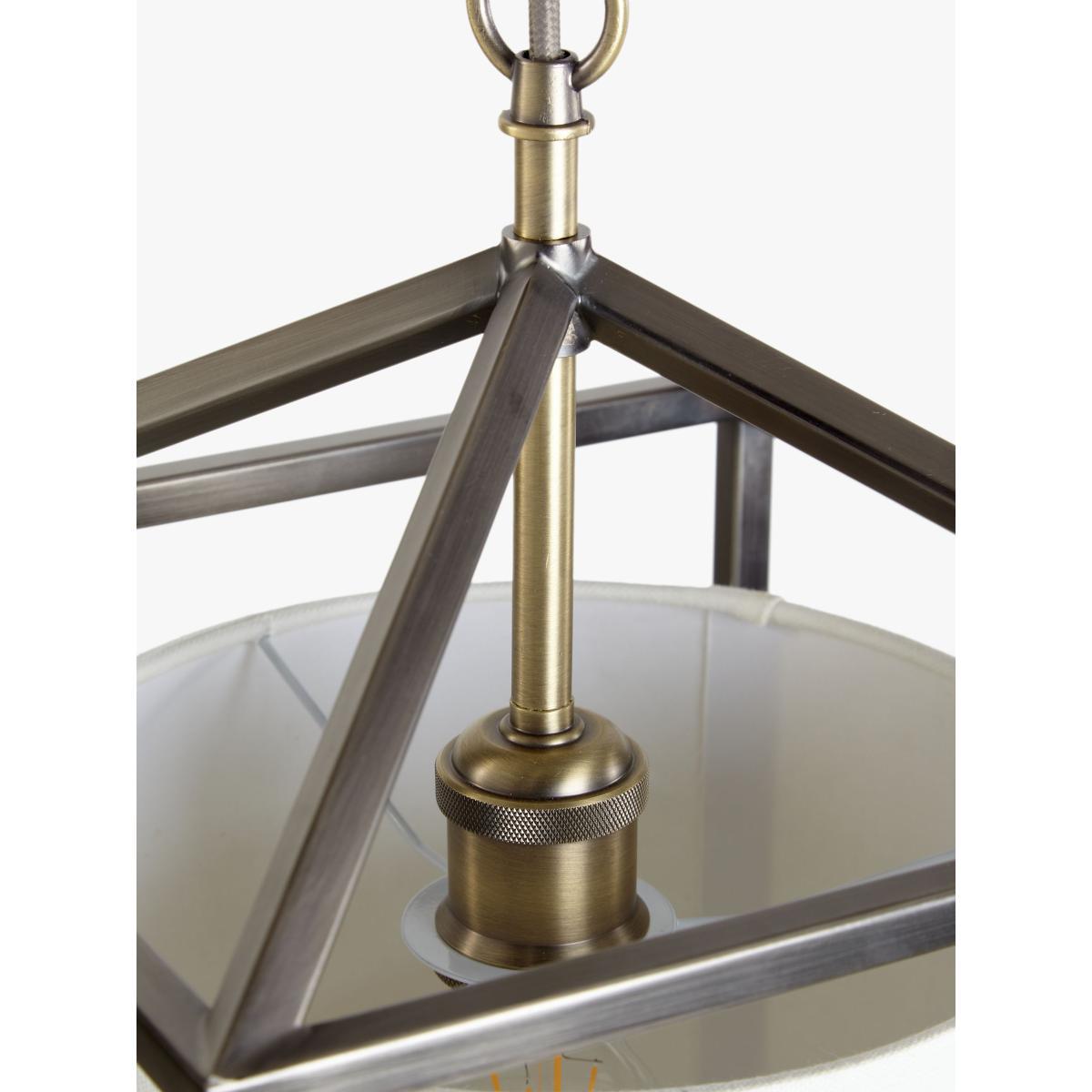 John Lewis & Partners Boundary Ceiling Light, Brass/Pewter – image 5