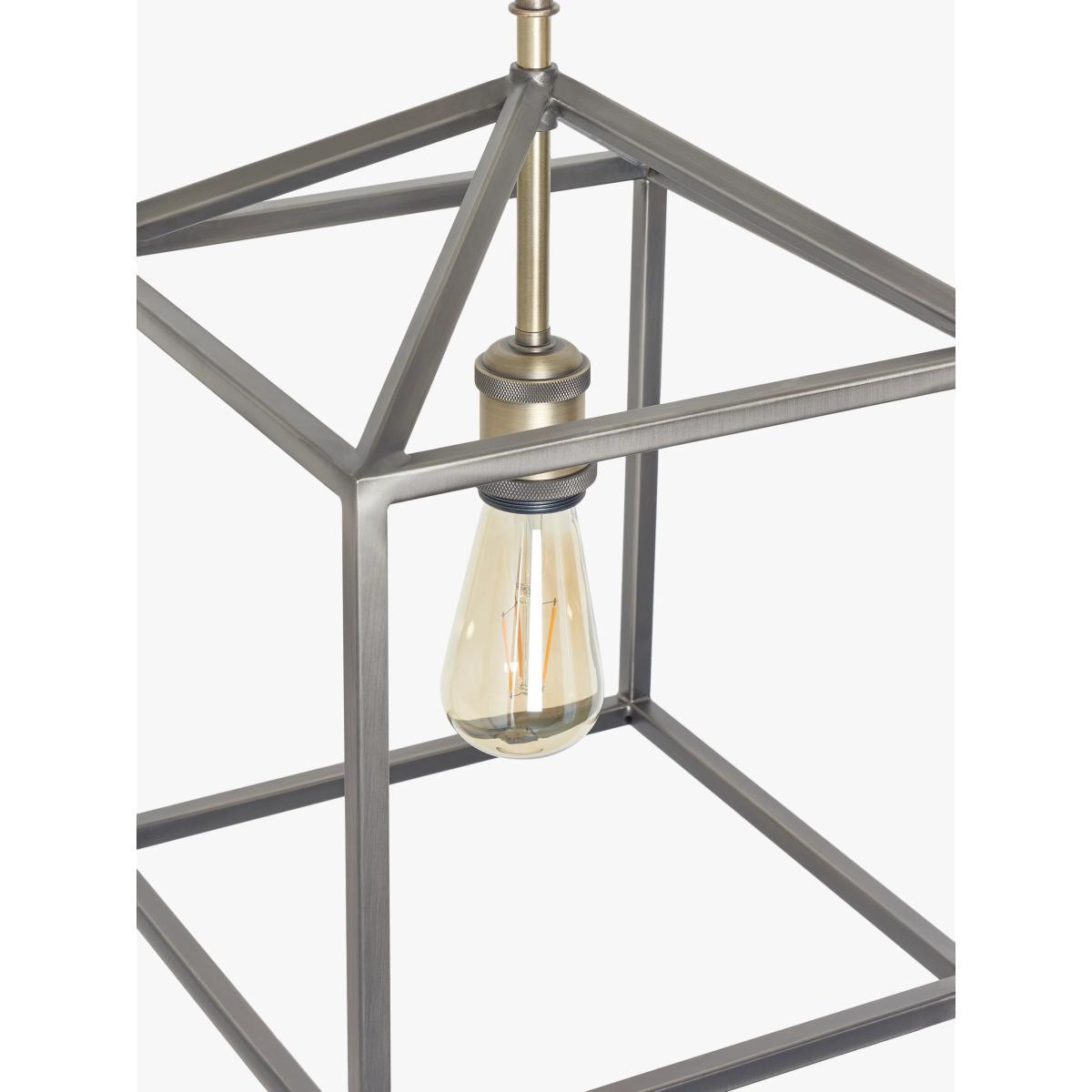 John Lewis & Partners Boundary Ceiling Light, Brass/Pewter – image 7