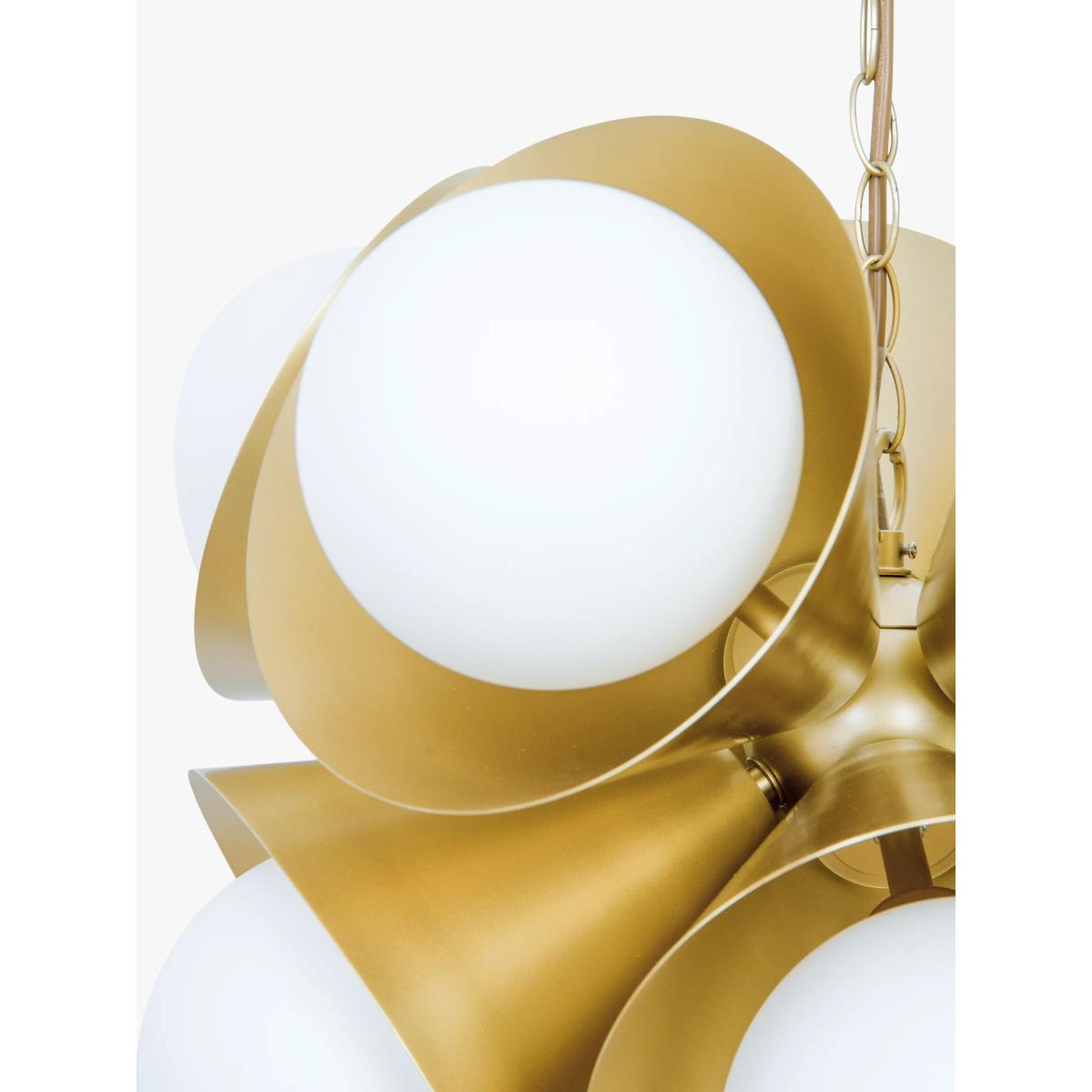 John Lewis Origami 11 Pendant Light, Brass – image 4