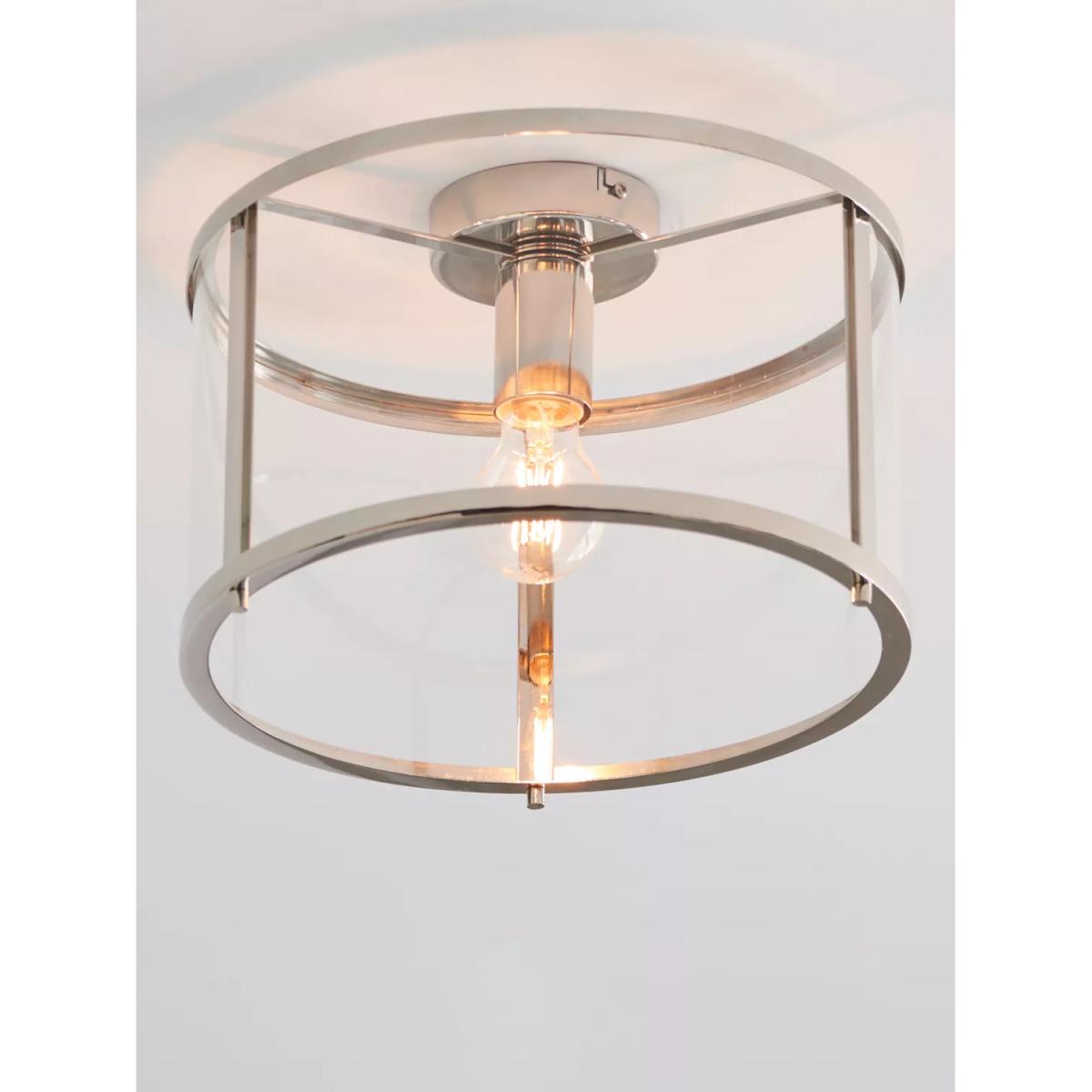 Bay Lighting Foster Flush Ceiling Light, Chrome – image 2