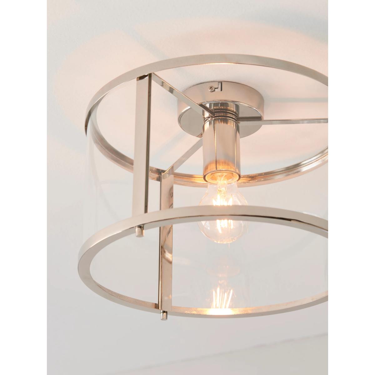 Bay Lighting Foster Flush Ceiling Light, Chrome – image 3