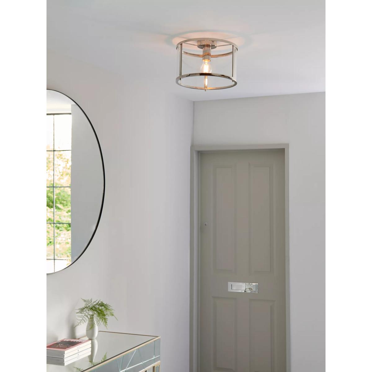 Bay Lighting Foster Flush Ceiling Light, Chrome – image 4