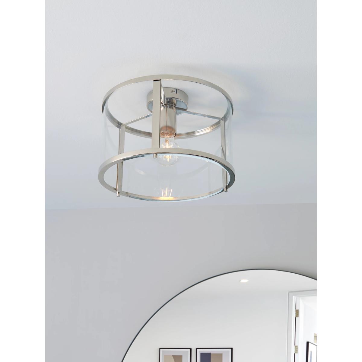 Bay Lighting Foster Flush Ceiling Light, Chrome – image 5