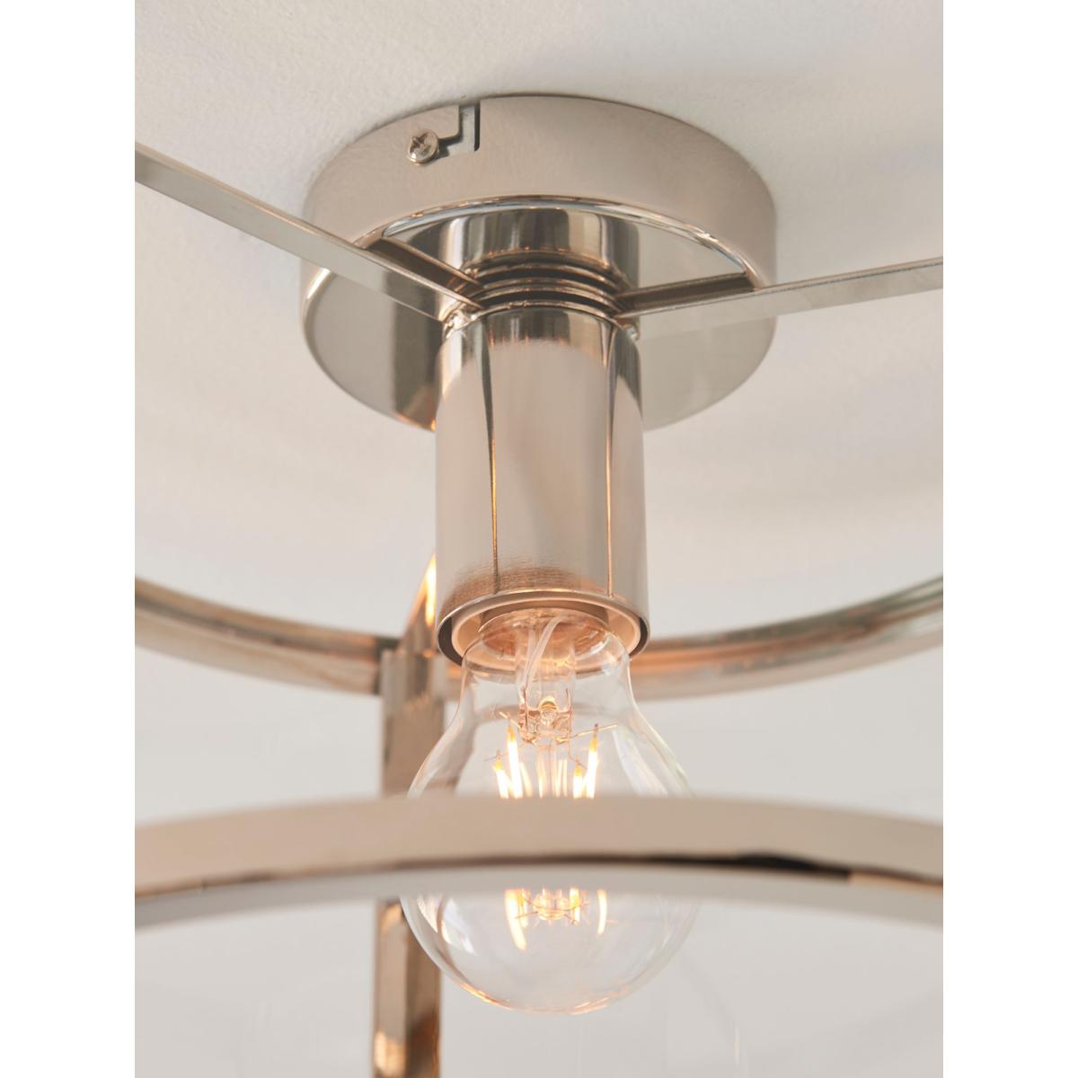 Bay Lighting Foster Flush Ceiling Light, Chrome – image 6
