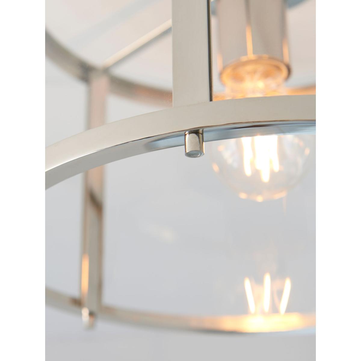 Bay Lighting Foster Flush Ceiling Light, Chrome – image 7