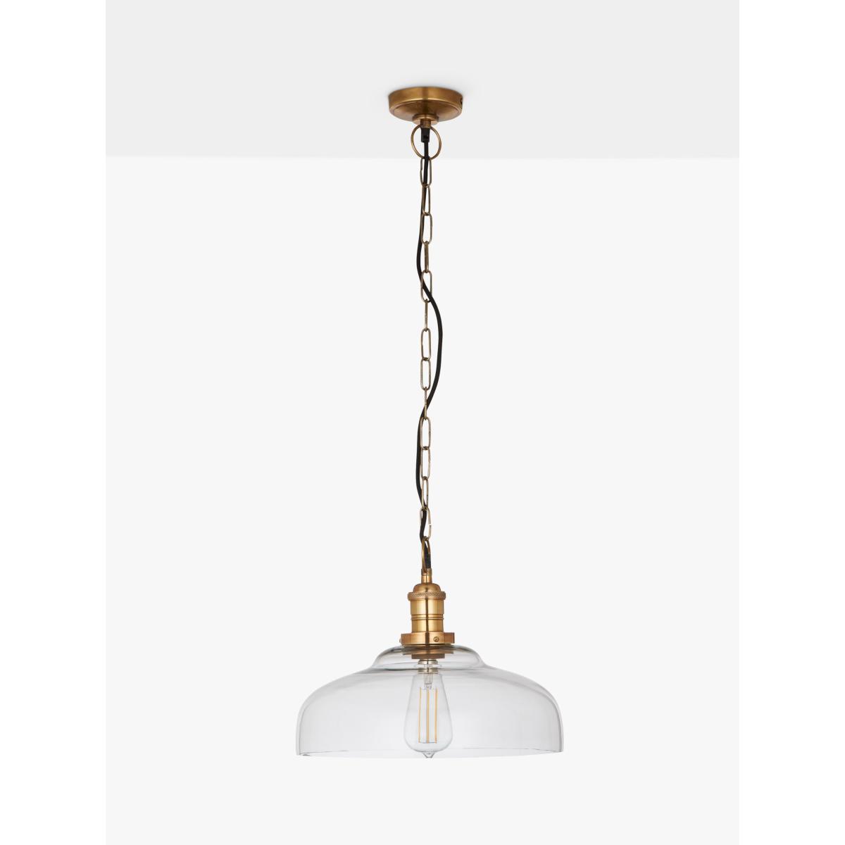 John Lewis & Partners Clyde Glass Pendant Ceiling Light, Clear – image 4