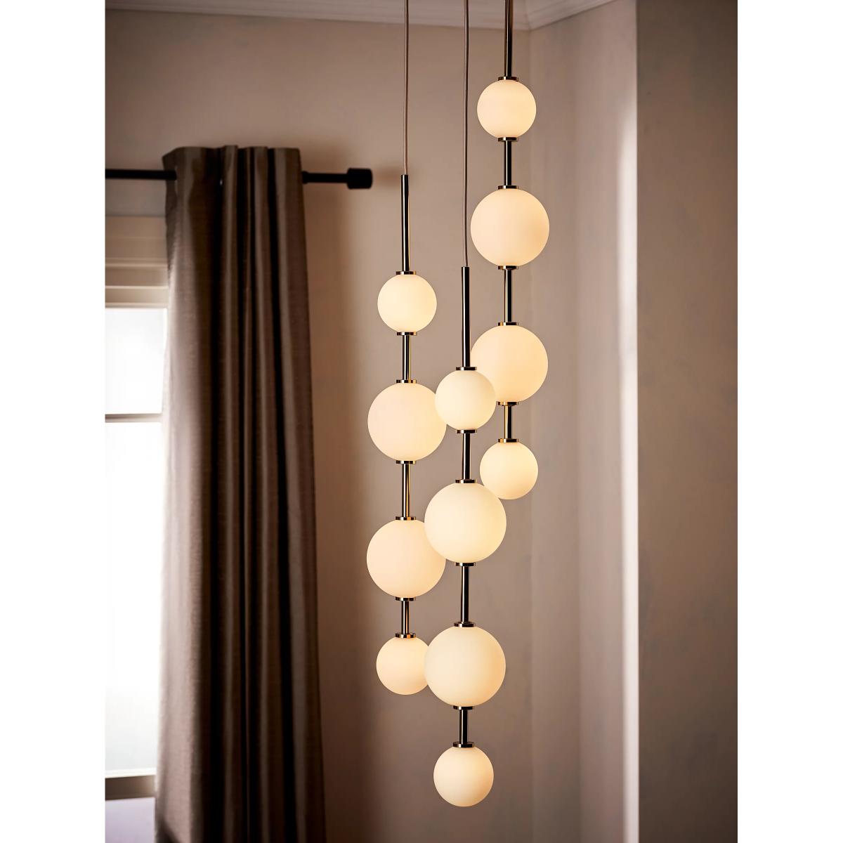 John Lewis Ascend 12 LED Pendant Ceiling Light, Polished Brass – image 2