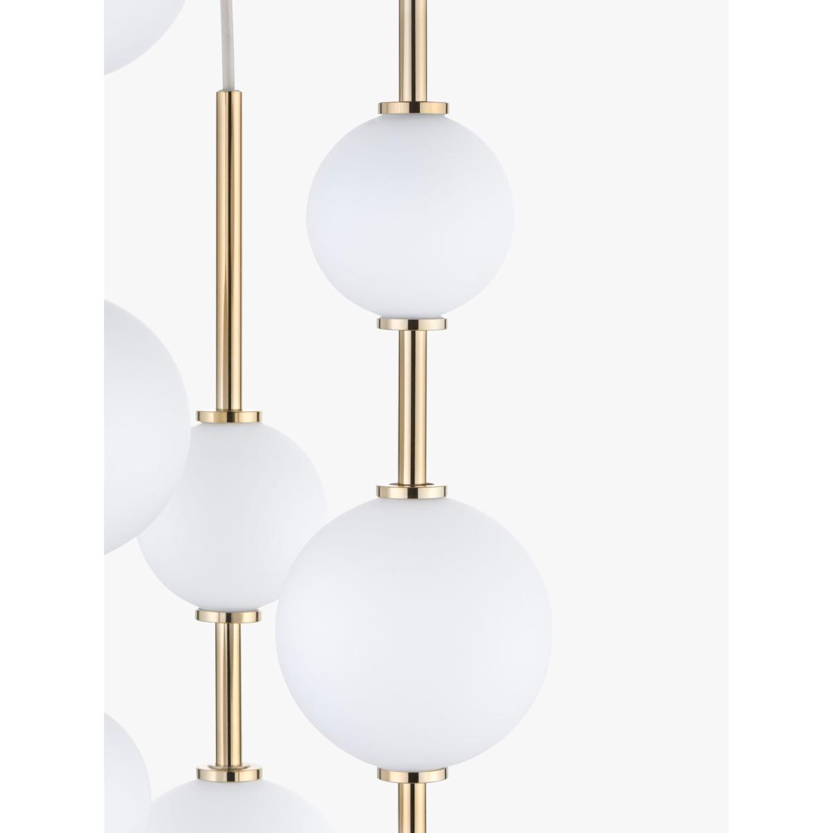 John Lewis Ascend 12 LED Pendant Ceiling Light, Polished Brass – image 6