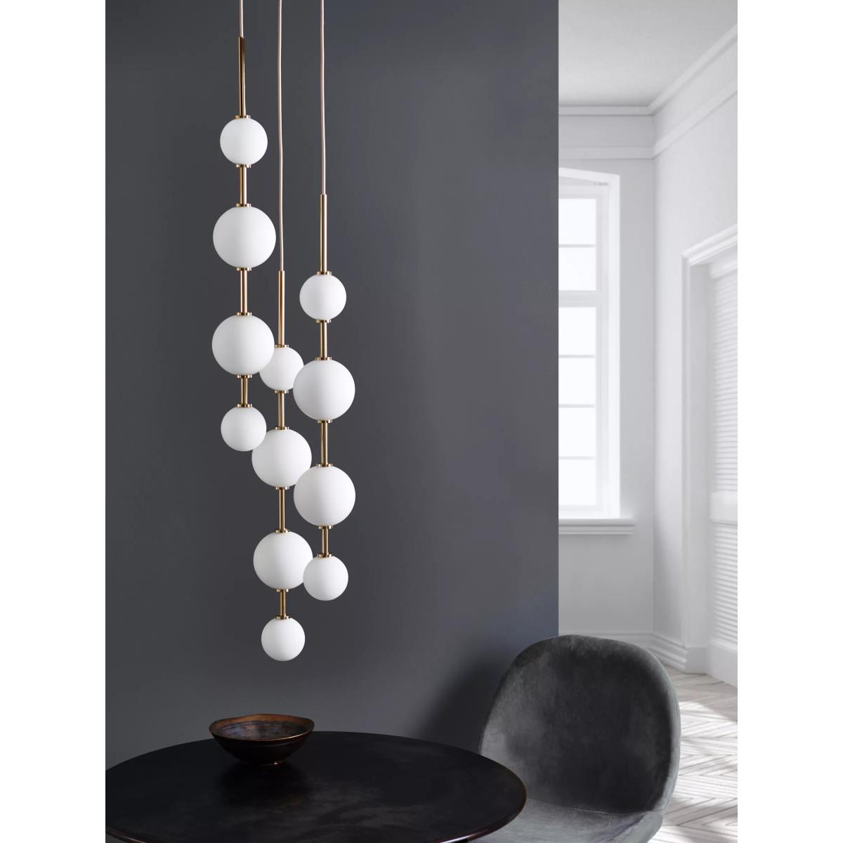 John Lewis Ascend 12 LED Pendant Ceiling Light, Polished Brass – image 8
