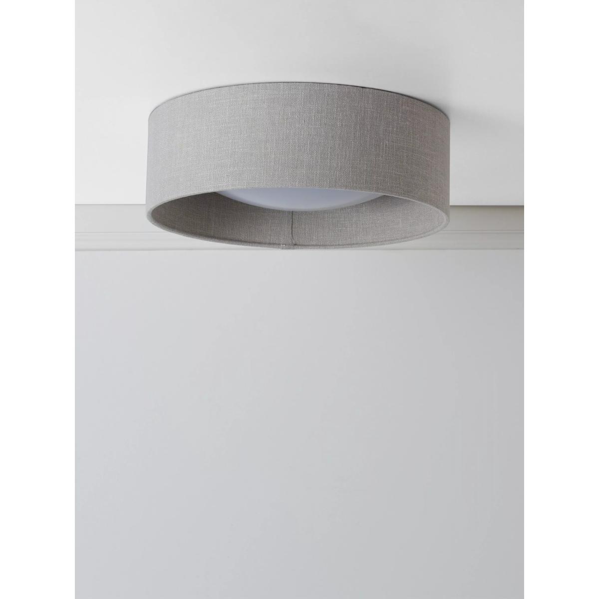 Laura Ashley Bacall 2 Light Flush Ceiling Light, Oatmeal – image 2
