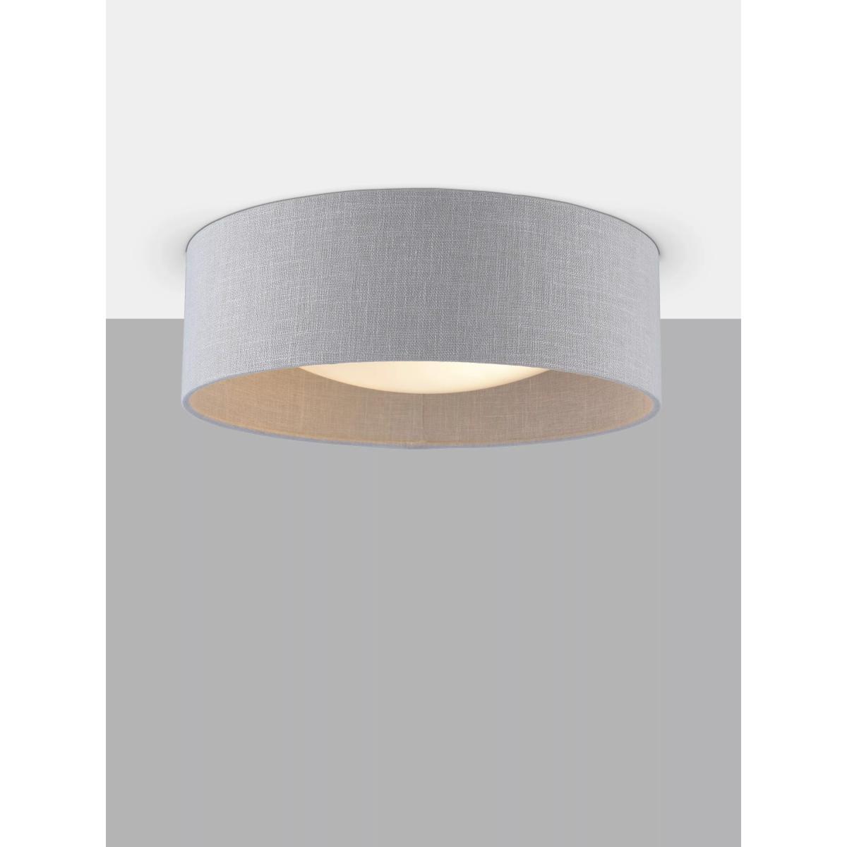Laura Ashley Bacall 2 Light Flush Ceiling Light, Oatmeal – image 3