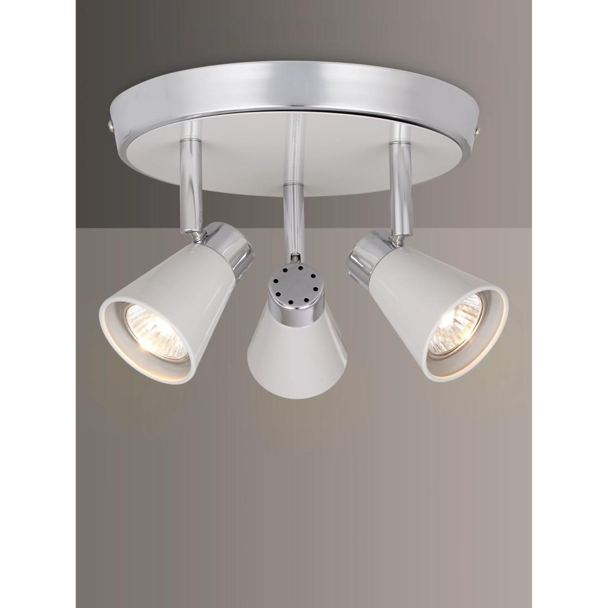 John Lewis & Partners Logan GU10 LED 3 Spotlight Ceiling Plate – image 3