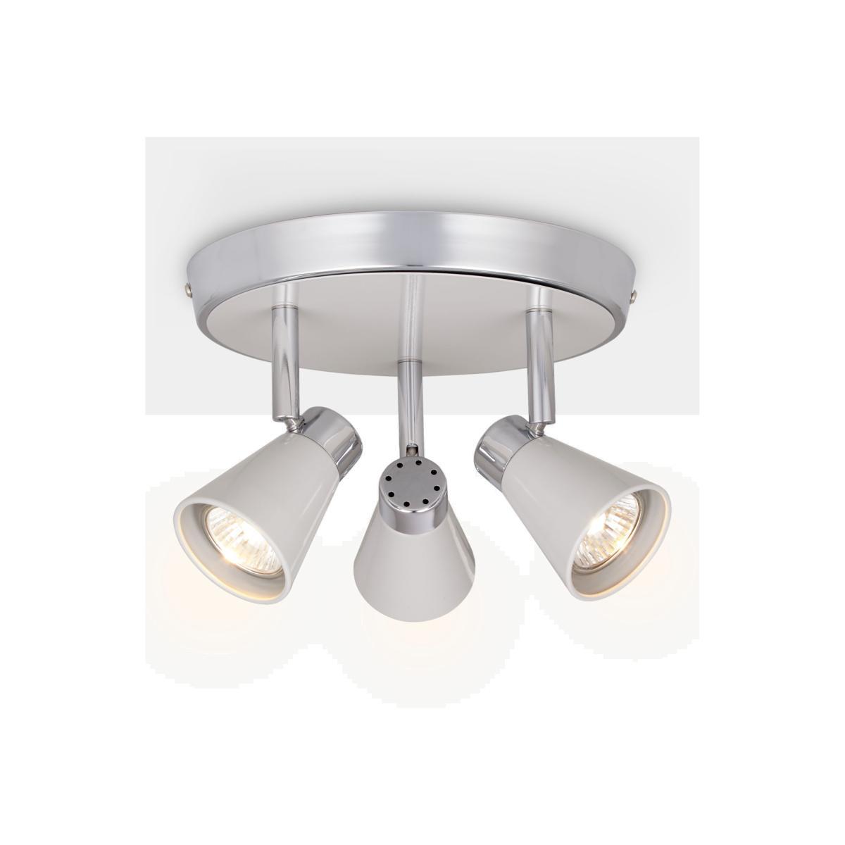 John Lewis & Partners Logan GU10 LED 3 Spotlight Ceiling Plate – image 1