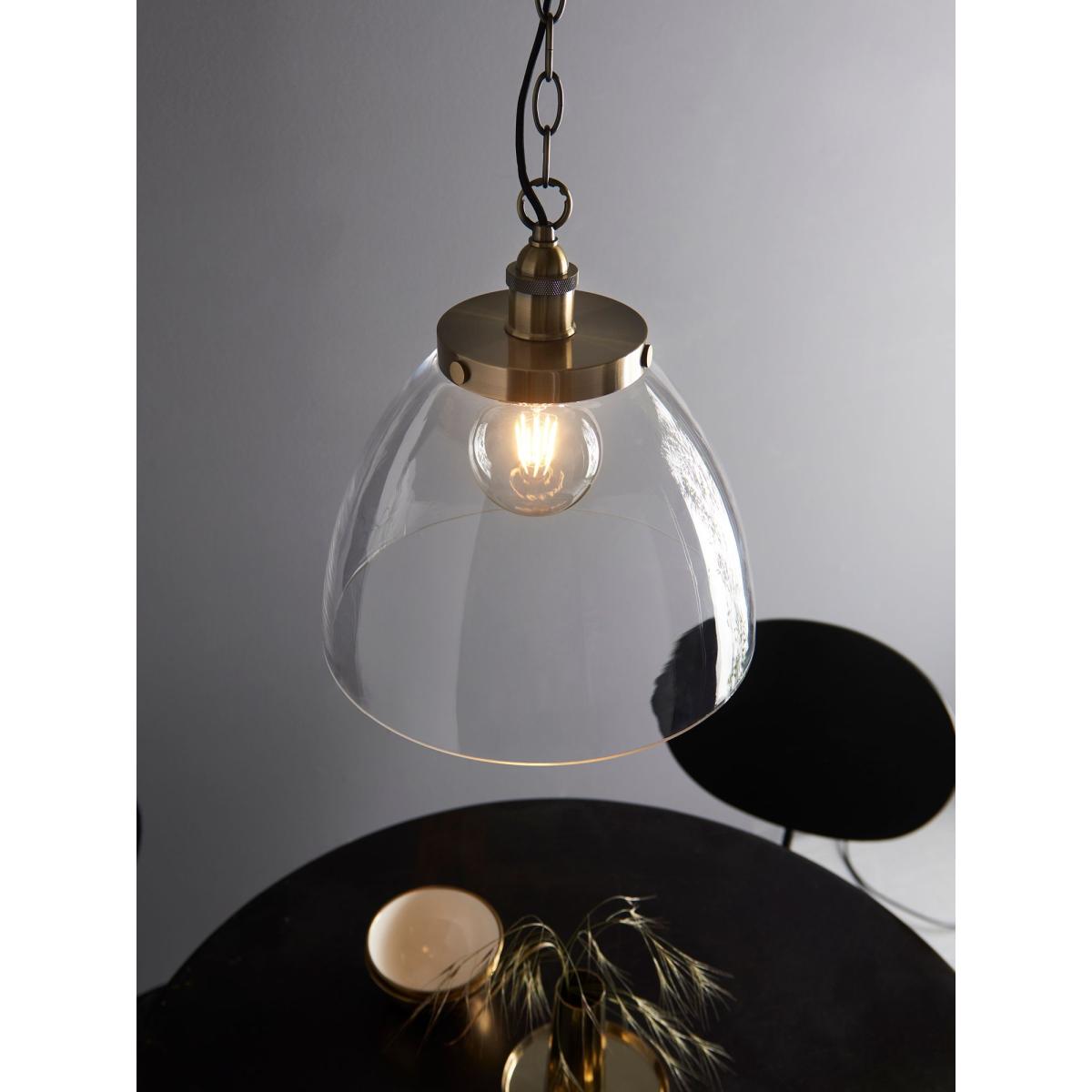 Bay Lighting Carter Grand Single Pendant Ceiling Light, Brass – image 3