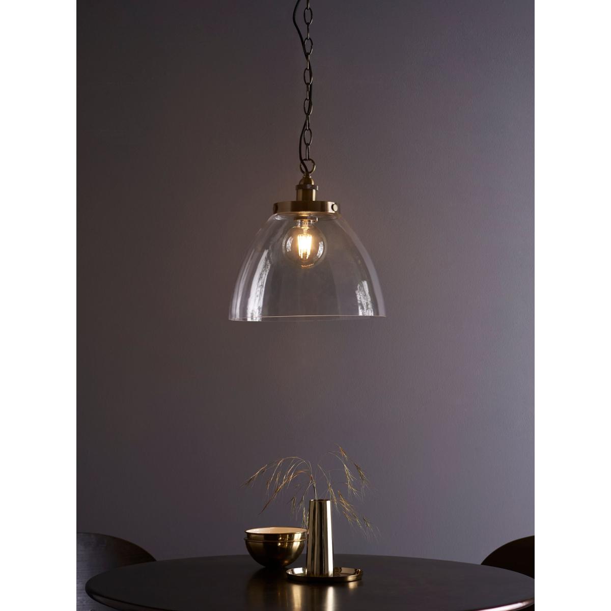 Bay Lighting Carter Grand Single Pendant Ceiling Light, Brass – image 4