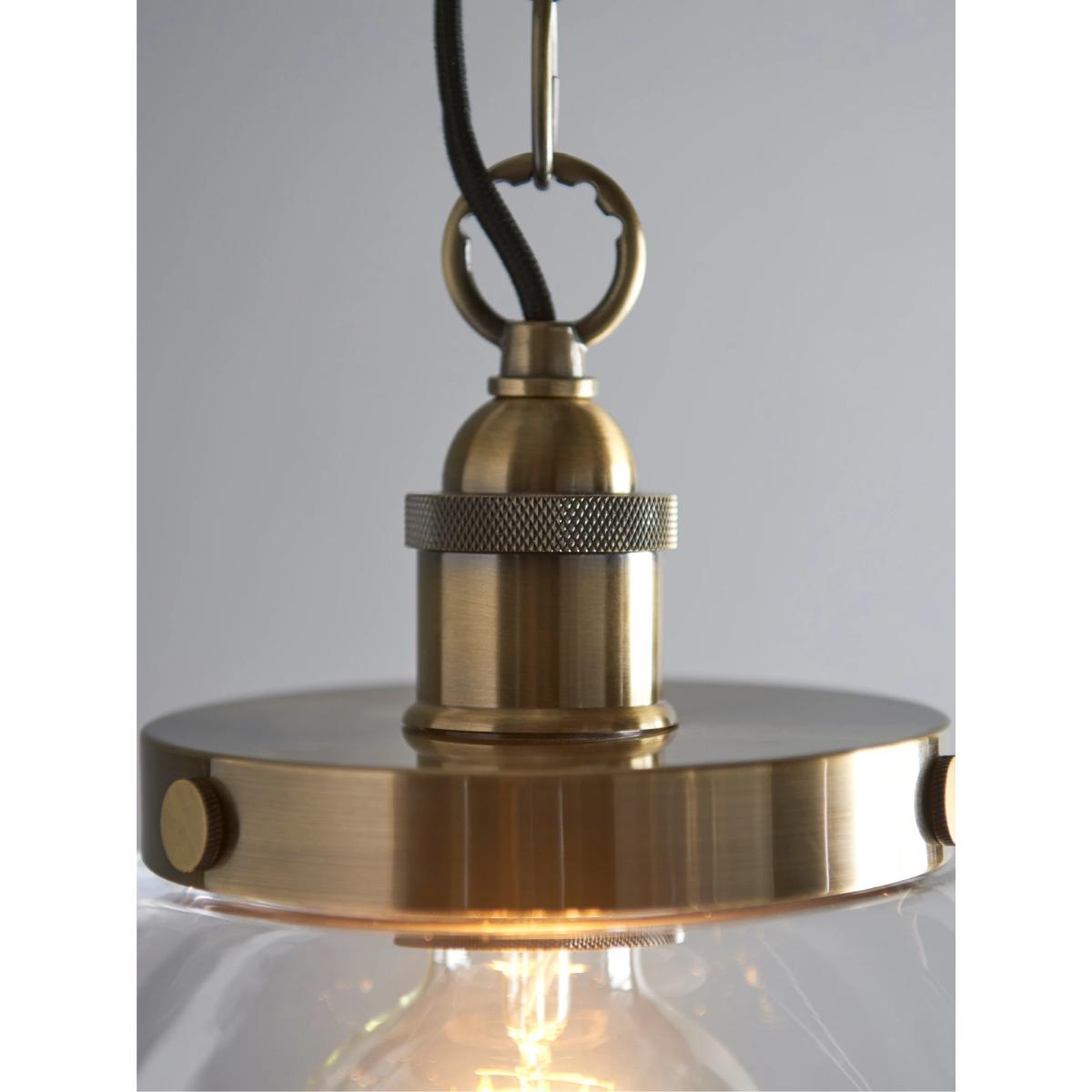 Bay Lighting Carter Grand Single Pendant Ceiling Light, Brass – image 5