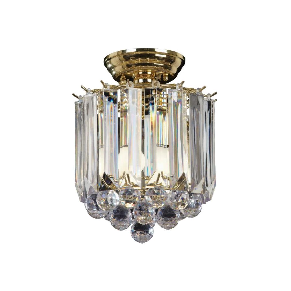 Fargo 2 Light Flush Ceiling Light - Antique Brass