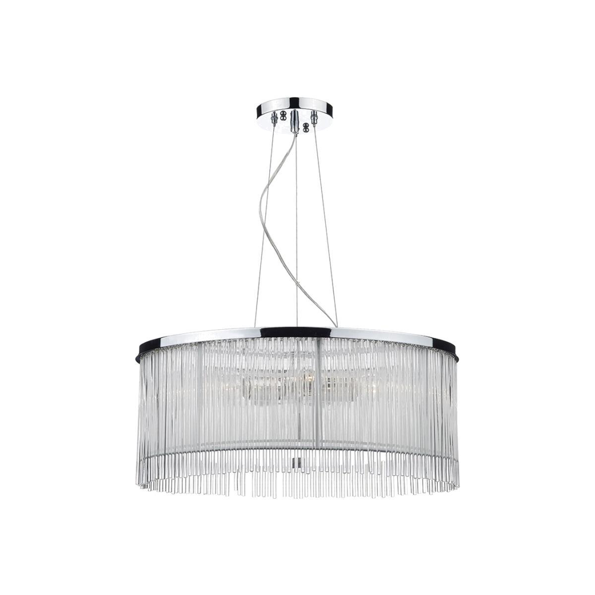 Dar Lighting JAP032 Japan 50CM 3 Light Pendant White