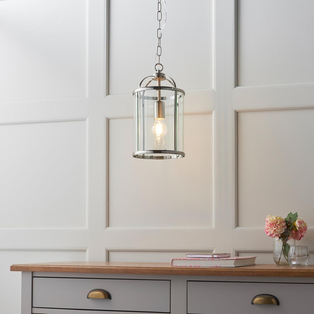 Lambeth Pendant Light - Satin Nickel – image 4