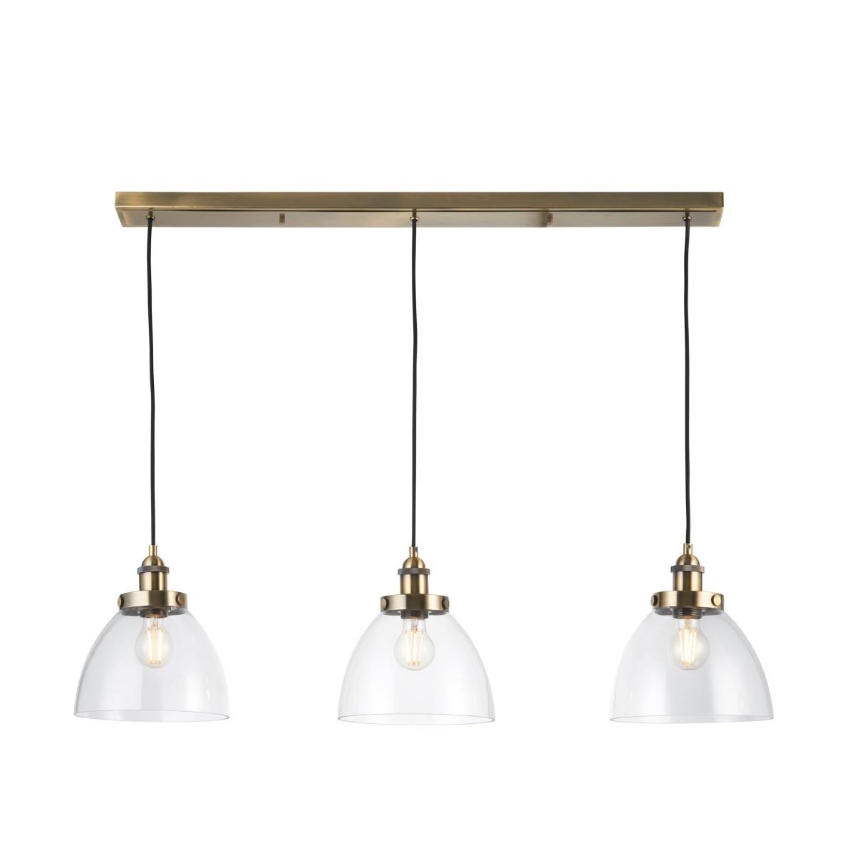 Hansen 3 Pendant Light - Antique Brass – image 2