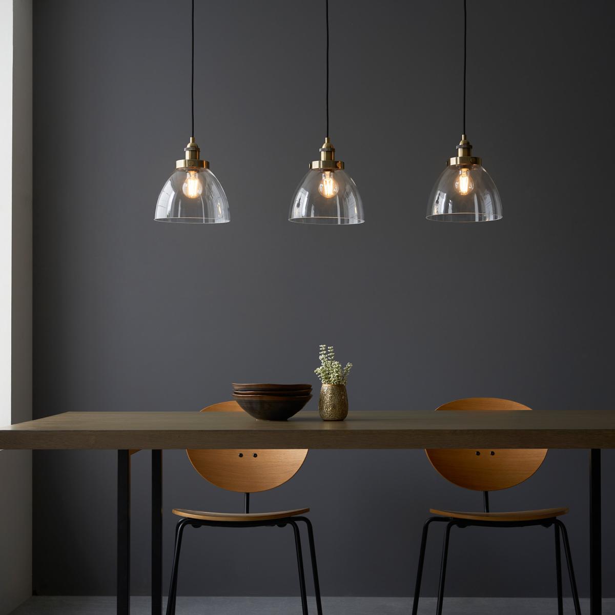 Hansen 3 Pendant Light - Antique Brass – image 3