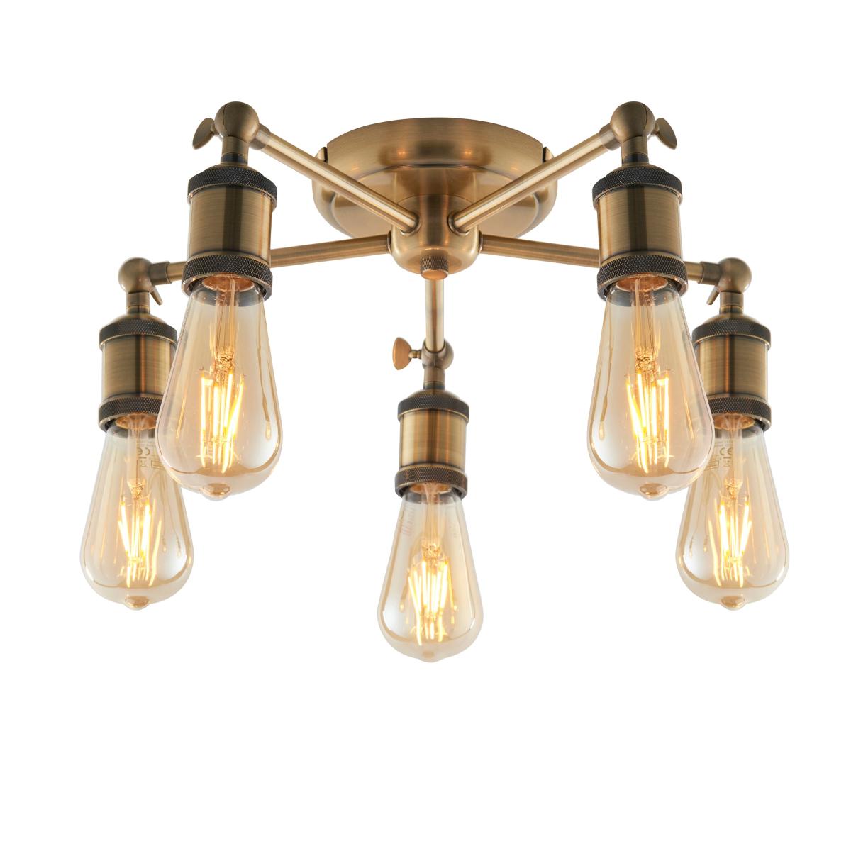 Hal 5 Ceiling Light - Antique Brass – image 2