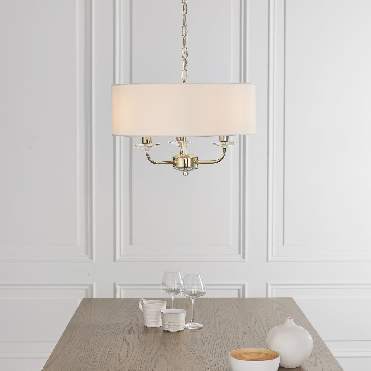 Nixon 3 Pendant Light - Brass – image 3