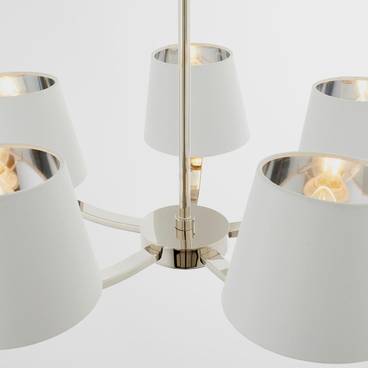 Harvey 5 Pendant Light - Bright Nickel – image 5