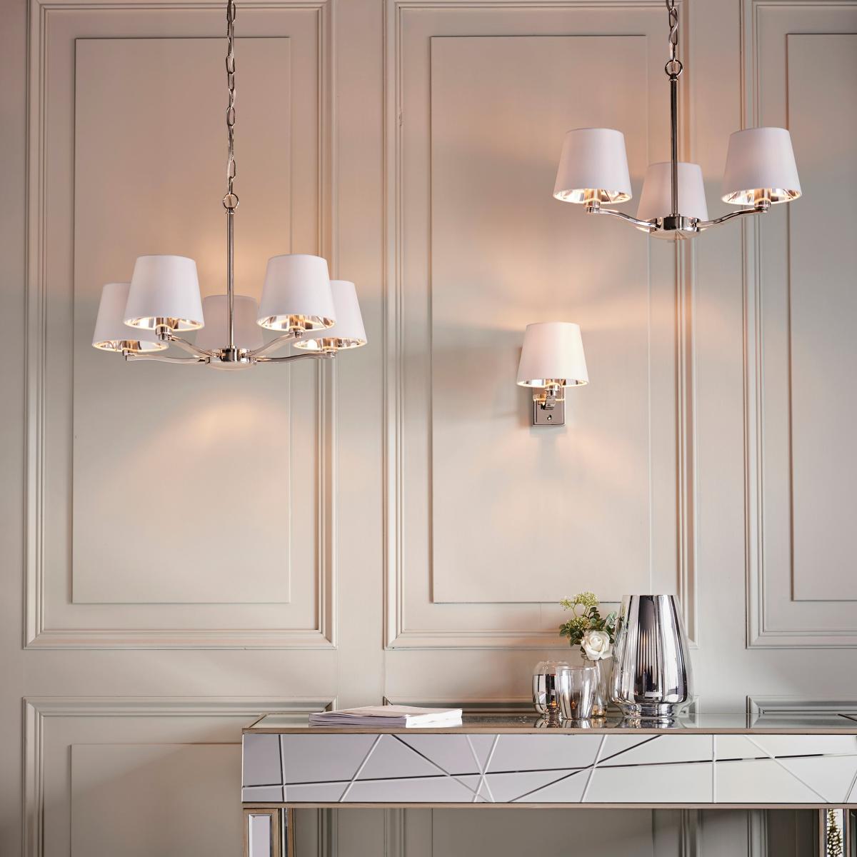 Harvey 5 Pendant Light - Bright Nickel – image 1