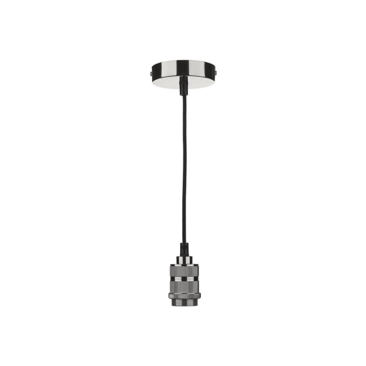 dar lighting Sp8667 1 Light E27 Decorative Suspension Gun Metal