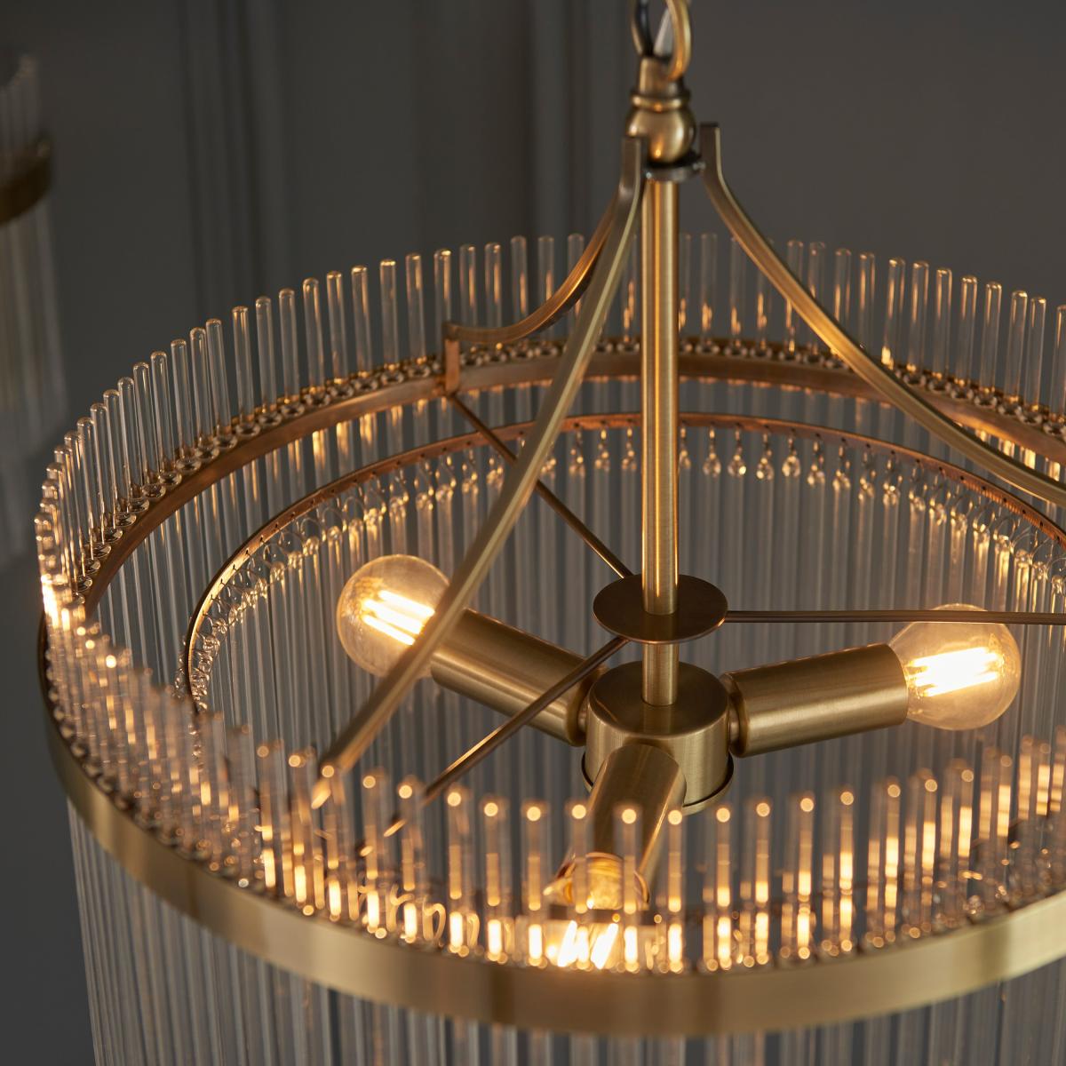 Marietta 3 Pendant Light - Antique Brass – image 5