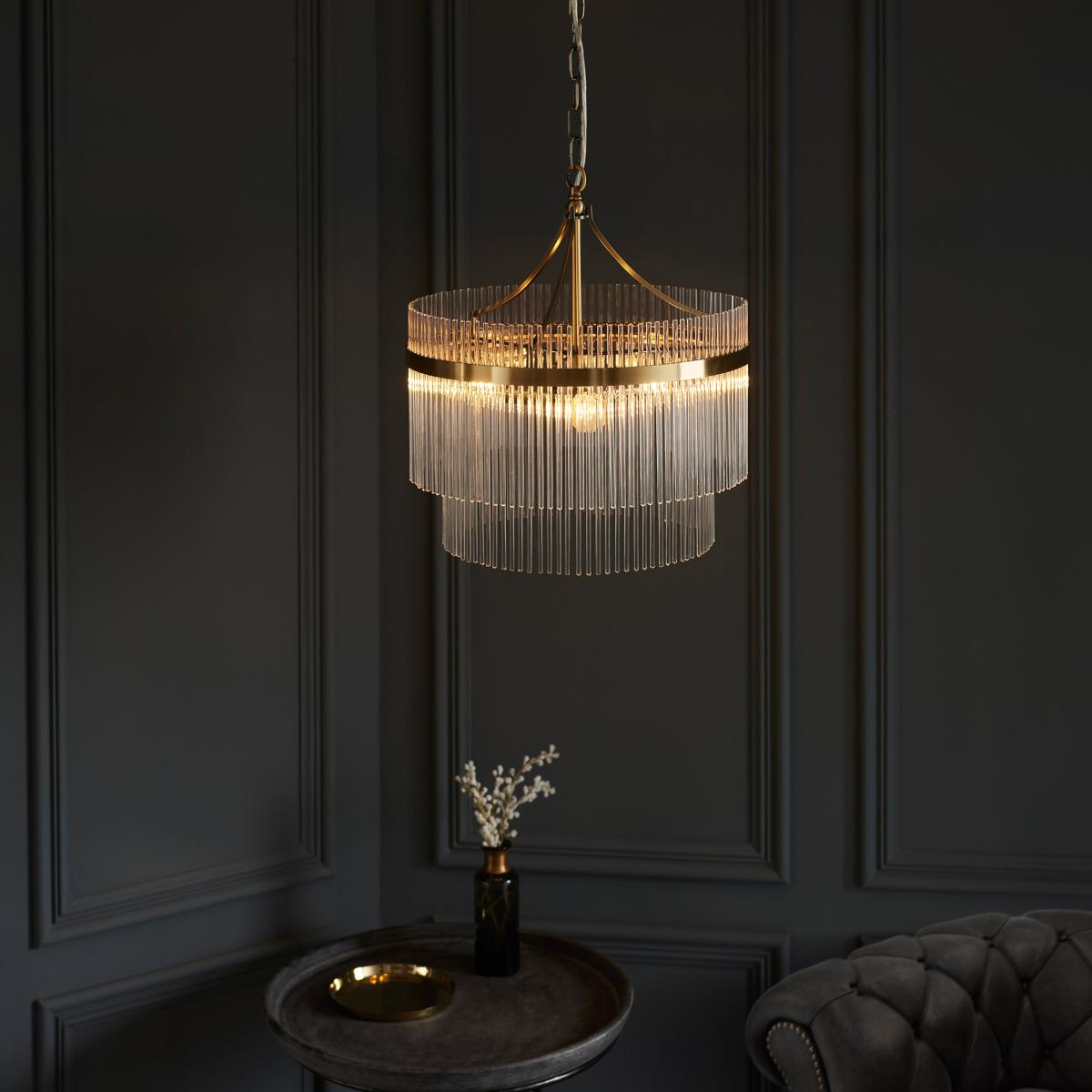 Marietta 3 Pendant Light - Antique Brass – image 7