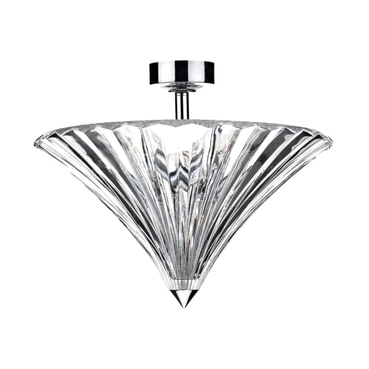 dar lighting ARD5350 Ardeche 3 Light Flush Polished Chrome