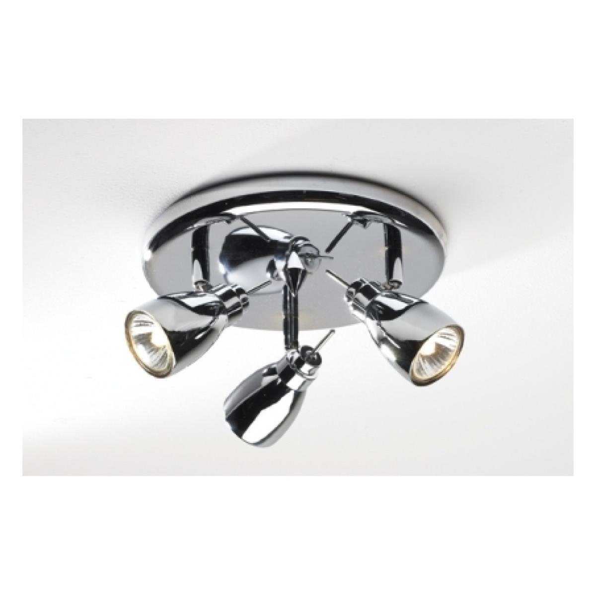 dar lighting HOU7650 Houston GU10 3 Light Plate Polished Chrome – image 2