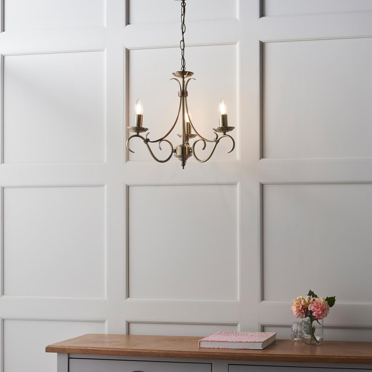 Bernice 3 Pendant Light - Antique Brass – image 5