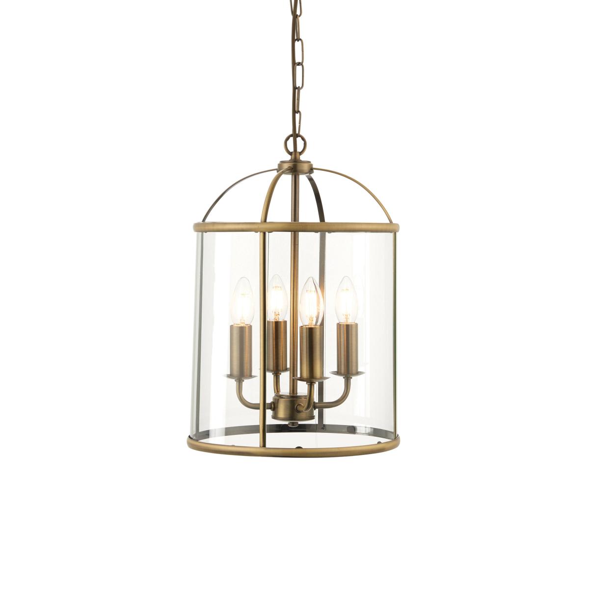 Lambeth 4 Pendant Light - Antique Brass – image 2
