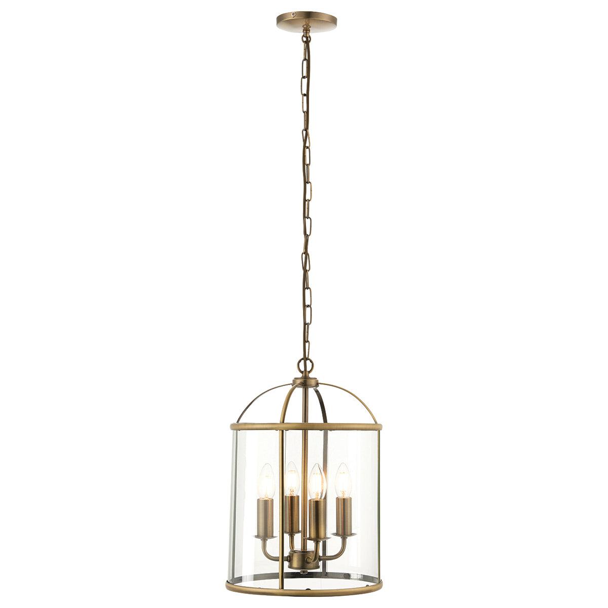 Lambeth 4 Pendant Light - Antique Brass – image 3